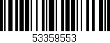 Código de barras (EAN, GTIN, SKU, ISBN): '53359553'