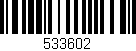 Código de barras (EAN, GTIN, SKU, ISBN): '533602'