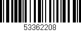 Código de barras (EAN, GTIN, SKU, ISBN): '53362208'