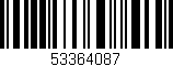 Código de barras (EAN, GTIN, SKU, ISBN): '53364087'