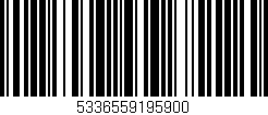 Código de barras (EAN, GTIN, SKU, ISBN): '5336559195900'