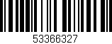 Código de barras (EAN, GTIN, SKU, ISBN): '53366327'