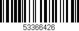 Código de barras (EAN, GTIN, SKU, ISBN): '53366426'