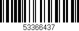 Código de barras (EAN, GTIN, SKU, ISBN): '53366437'