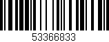 Código de barras (EAN, GTIN, SKU, ISBN): '53366833'