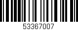 Código de barras (EAN, GTIN, SKU, ISBN): '53367007'