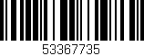 Código de barras (EAN, GTIN, SKU, ISBN): '53367735'