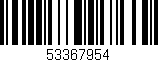 Código de barras (EAN, GTIN, SKU, ISBN): '53367954'