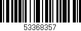 Código de barras (EAN, GTIN, SKU, ISBN): '53368357'