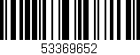 Código de barras (EAN, GTIN, SKU, ISBN): '53369652'
