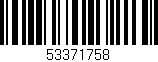 Código de barras (EAN, GTIN, SKU, ISBN): '53371758'