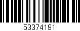Código de barras (EAN, GTIN, SKU, ISBN): '53374191'