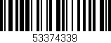 Código de barras (EAN, GTIN, SKU, ISBN): '53374339'