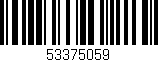 Código de barras (EAN, GTIN, SKU, ISBN): '53375059'