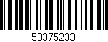 Código de barras (EAN, GTIN, SKU, ISBN): '53375233'