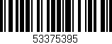 Código de barras (EAN, GTIN, SKU, ISBN): '53375395'