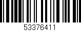 Código de barras (EAN, GTIN, SKU, ISBN): '53376411'