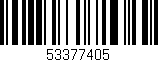 Código de barras (EAN, GTIN, SKU, ISBN): '53377405'