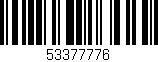 Código de barras (EAN, GTIN, SKU, ISBN): '53377776'