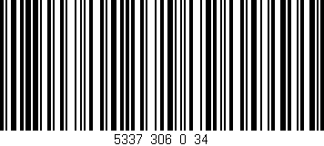 Código de barras (EAN, GTIN, SKU, ISBN): '5337_306_0_34'