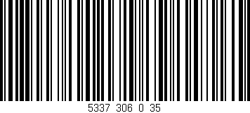 Código de barras (EAN, GTIN, SKU, ISBN): '5337_306_0_35'