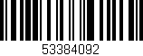 Código de barras (EAN, GTIN, SKU, ISBN): '53384092'