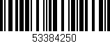 Código de barras (EAN, GTIN, SKU, ISBN): '53384250'