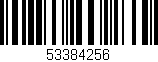 Código de barras (EAN, GTIN, SKU, ISBN): '53384256'