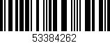 Código de barras (EAN, GTIN, SKU, ISBN): '53384262'