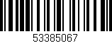 Código de barras (EAN, GTIN, SKU, ISBN): '53385067'
