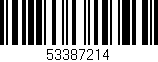 Código de barras (EAN, GTIN, SKU, ISBN): '53387214'