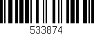 Código de barras (EAN, GTIN, SKU, ISBN): '533874'