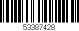 Código de barras (EAN, GTIN, SKU, ISBN): '53387428'