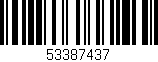 Código de barras (EAN, GTIN, SKU, ISBN): '53387437'