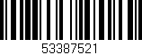 Código de barras (EAN, GTIN, SKU, ISBN): '53387521'