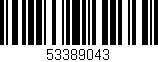 Código de barras (EAN, GTIN, SKU, ISBN): '53389043'