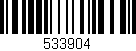 Código de barras (EAN, GTIN, SKU, ISBN): '533904'