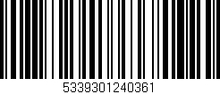 Código de barras (EAN, GTIN, SKU, ISBN): '5339301240361'