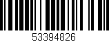 Código de barras (EAN, GTIN, SKU, ISBN): '53394826'