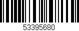 Código de barras (EAN, GTIN, SKU, ISBN): '53395680'