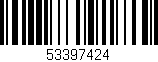 Código de barras (EAN, GTIN, SKU, ISBN): '53397424'