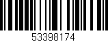 Código de barras (EAN, GTIN, SKU, ISBN): '53398174'