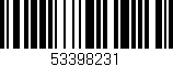 Código de barras (EAN, GTIN, SKU, ISBN): '53398231'