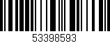 Código de barras (EAN, GTIN, SKU, ISBN): '53398593'