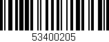 Código de barras (EAN, GTIN, SKU, ISBN): '53400205'