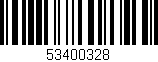 Código de barras (EAN, GTIN, SKU, ISBN): '53400328'