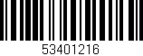 Código de barras (EAN, GTIN, SKU, ISBN): '53401216'