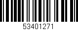 Código de barras (EAN, GTIN, SKU, ISBN): '53401271'