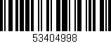 Código de barras (EAN, GTIN, SKU, ISBN): '53404998'