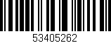 Código de barras (EAN, GTIN, SKU, ISBN): '53405262'